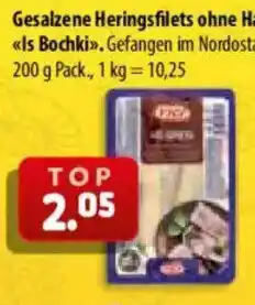 Mix Markt Gesalzene Heringsfilets ohne Haut 'Is Bochki' Angebot