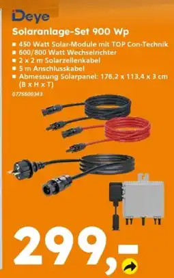 Globus Baumarkt Deye Solaranlage-Set 900 Wp Angebot