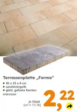 Globus Baumarkt Terrassenplatte "Formo" Angebot