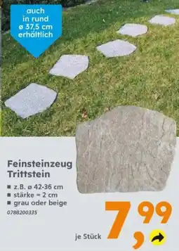 Globus Baumarkt Feinsteinzeug Trittstein Angebot
