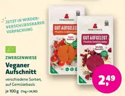 Biomarkt Zwergenwiese Veganer Aufschnitt Angebot