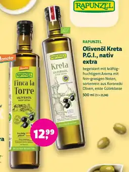 Biomarkt RAPUNZEL Olivenöl Kreta P.G.I., nativ extra Angebot