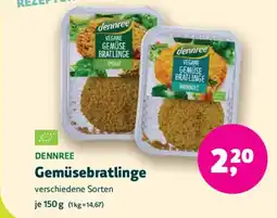 Biomarkt DENNREE Gemüsebratlinge Angebot