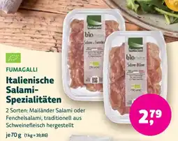 Biomarkt FUMAGALLI Italienische Salami-Spezialitäten Angebot