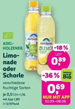 Biomarkt Abelholzener Limo-nade oder Schorle Angebot