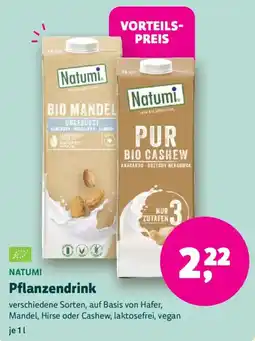 Biomarkt Natumi Pflanzendrink Angebot