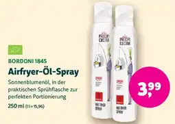 Biomarkt BORDONI 1845 Airfryer-Öl-Spray Angebot