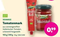 Biomarkt DENNREE Tomatenmark Angebot