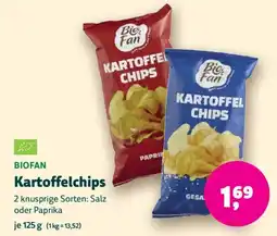 Biomarkt BIOFAN Kartoffelchips Angebot