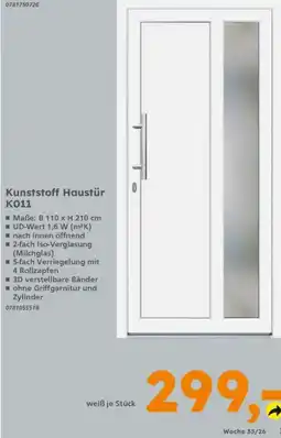 Globus Baumarkt Kunststoff Haustür K011 Angebot