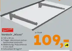 Globus Baumarkt TrendLine Vordach „Nizza“ Angebot