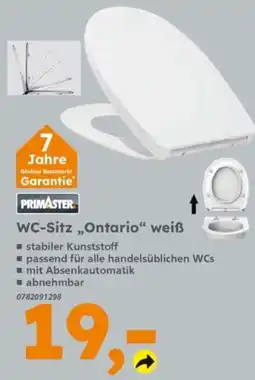 Globus Baumarkt WC-Sitz „Ontario“ weiß Angebot