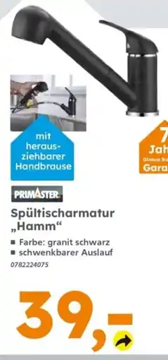 Globus Baumarkt PRIMASTER Spültischarmatur „Hamm“ Angebot