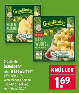 Wasgau Grünländer Käsewürfel Angebot