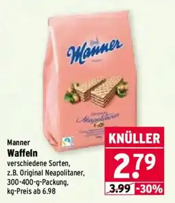 Wasgau Manner Waffeln Angebot