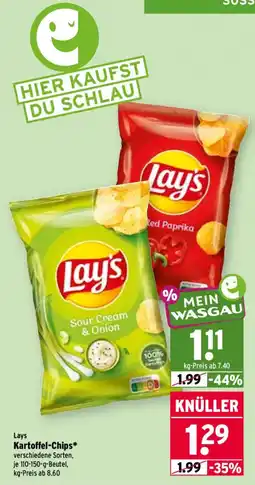 Wasgau Lays Kartoffel-Chips Angebot