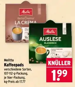 Wasgau Melitta Kaffee pads Angebot