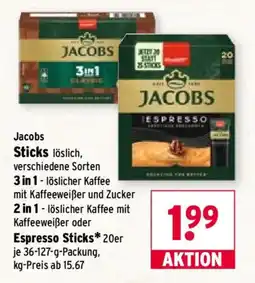 Wasgau Jacobs Sticks Angebot