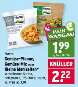 Wasgau Frosta Gemüse-Pfanne, Gemüse-Mix oder Kleine Mahlzeiten* Angebot