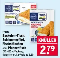 Wasgau Frosta Backofen-Fisch, Schlemmerfilet, Fischstäbchen oder Pfannenfisch Angebot