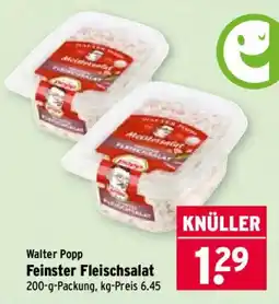 Wasgau Walter Popp Feinster Fleischsalat Angebot