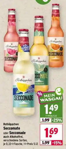 Wasgau Rotkäppchen Seccomate Angebot