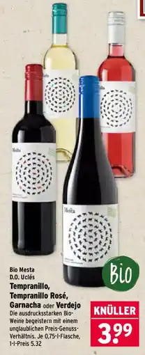 Wasgau Bio Mesta Tempranillo, Tempranillo Rosé, Garnacha oder Verdejo Angebot