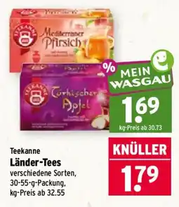 Wasgau Teekanne Länder-Tees Angebot