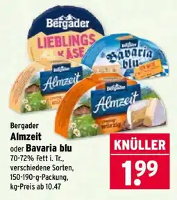 Wasgau Bergader Almzeit oder Bavaria blu Angebot