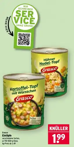 Wasgau Erasco Eintöpfe Angebot