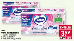 Wasgau Zewa Ultra Toilettenpapier Angebot