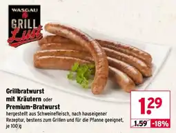 Wasgau WASGAU Grill Lust Grillbratwurst Angebot