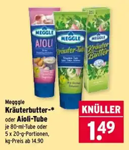 Wasgau Meggle Kräuterbutter-* oder Aioli-Tube Angebot
