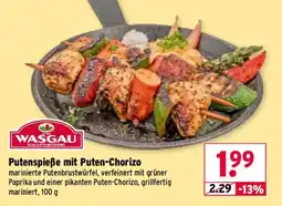 Wasgau WASGAU Putenspieße mit Puten-Chorizo Angebot