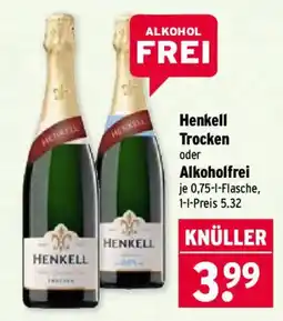 Wasgau Henkell Trocken oder Alkoholfrei Angebot
