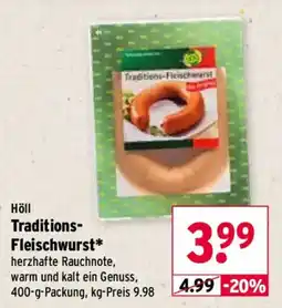 Wasgau Höll Traditions-Fleischwurst* Angebot