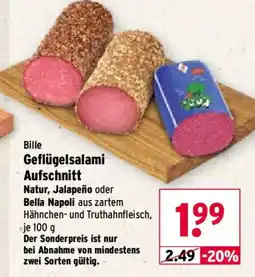 Wasgau Bille Geflügelsalami Aufschnitt Angebot