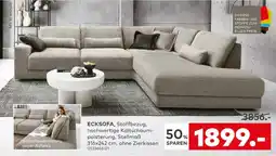 porta ECKSOFA, Stoffbezug, hochwertige Kaltschaumpolsterung, Stellmaß Angebot