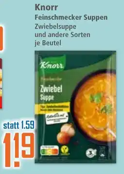 Klaas und Kock Knorr Feinschmecker Suppen Zwiebelsuppe Angebot