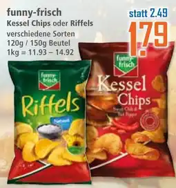 Klaas und Kock funny-frisch Kessel Chips oder Riffels Angebot