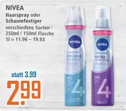 Klaas und Kock NIVEA Haarspray oder Schaumfestiger Angebot