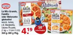 Multi Markt Dr.Oetker La Mia Grande, Familia oder Ristorante glutenfrei Angebot