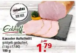 Multi Markt Eckhoff Kasseler Aufschnitt goldgelb geräuchert Angebot