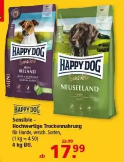 Multi Markt Happy Dog Sensible - Hochwertige Trockennahrung Angebot