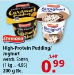 Multi Markt Ehrmann High-Protein Pudding/Joghurt Angebot
