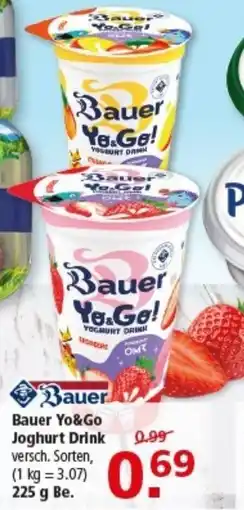 Multi Markt Bauer Yo&Go Joghurt Drink Angebot