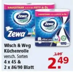 Multi Markt Zewa Wisch & Weg Küchenrolle Angebot