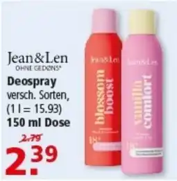 Multi Markt Jean&Len Deospray Angebot