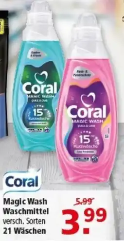 Multi Markt Coral Magic Wash Waschmittel Angebot