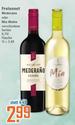 Klaas und Kock Freixenet Mederano oder Mia Weine Angebot